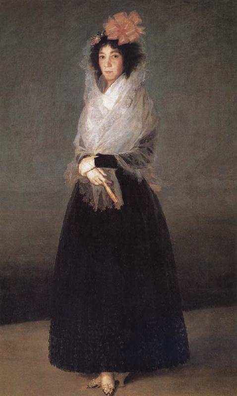 Francisco Goya Marquise of la Solana oil painting image